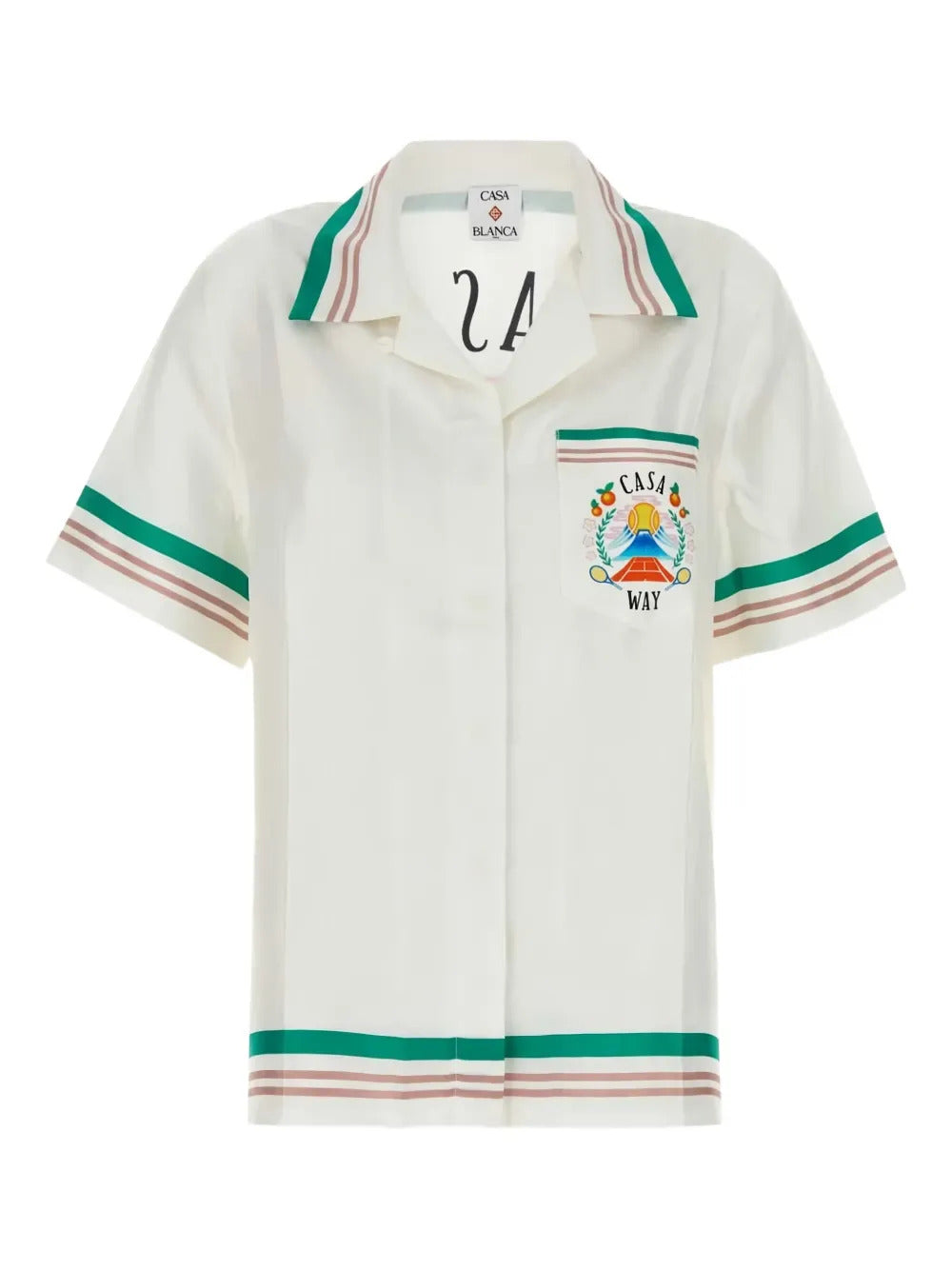 Casablanca  gradient-effect heart-monogram shirt
