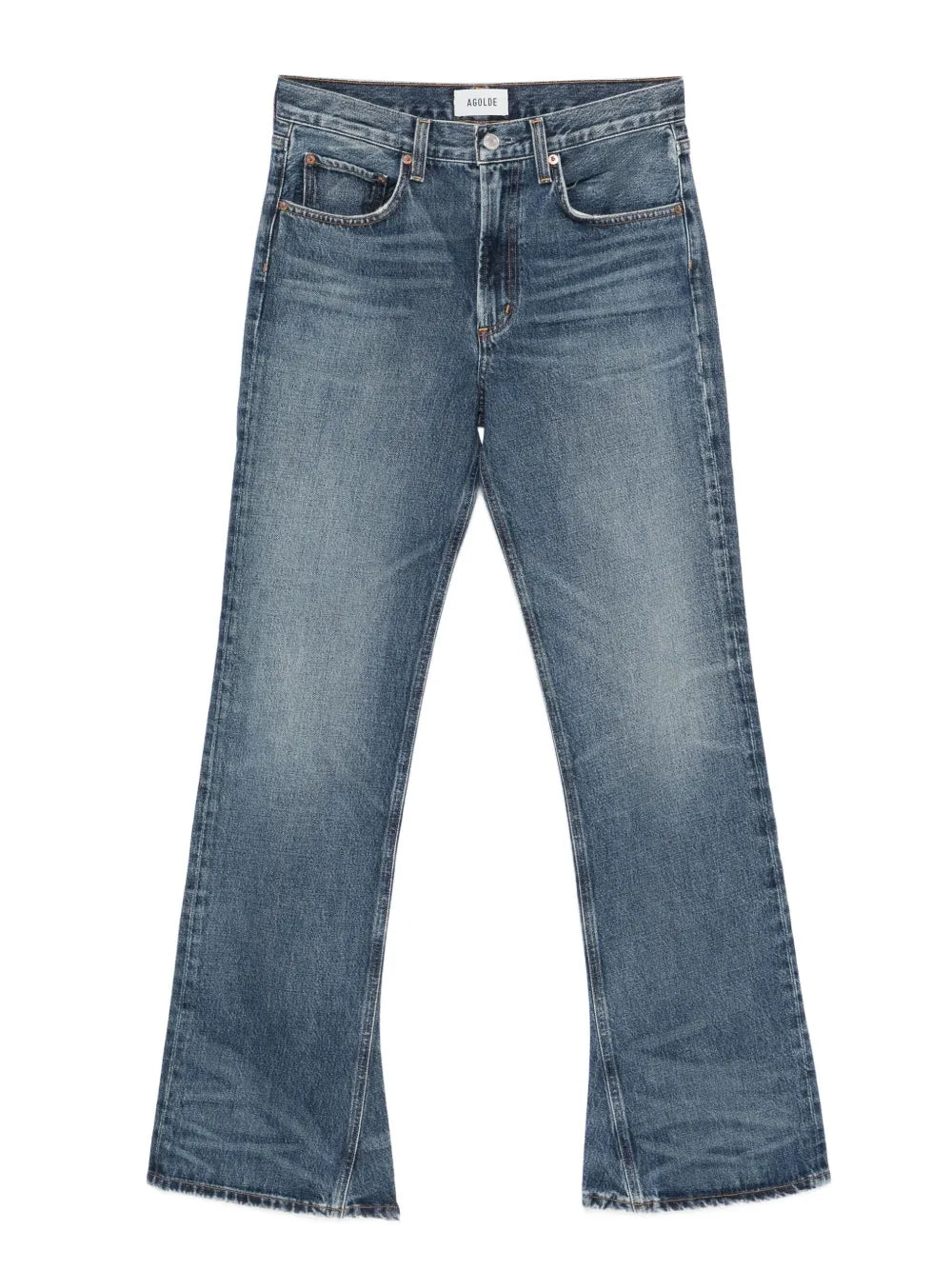 AGOLDE  flared regenerative-cotton jeans