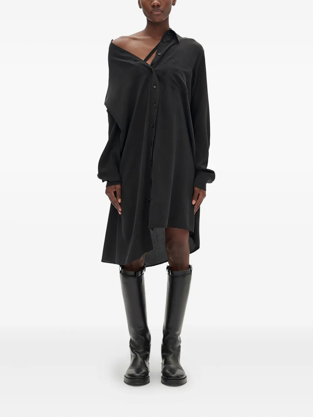 Ann Demeulemeester  Halina drop-shoulder shirt midi dress