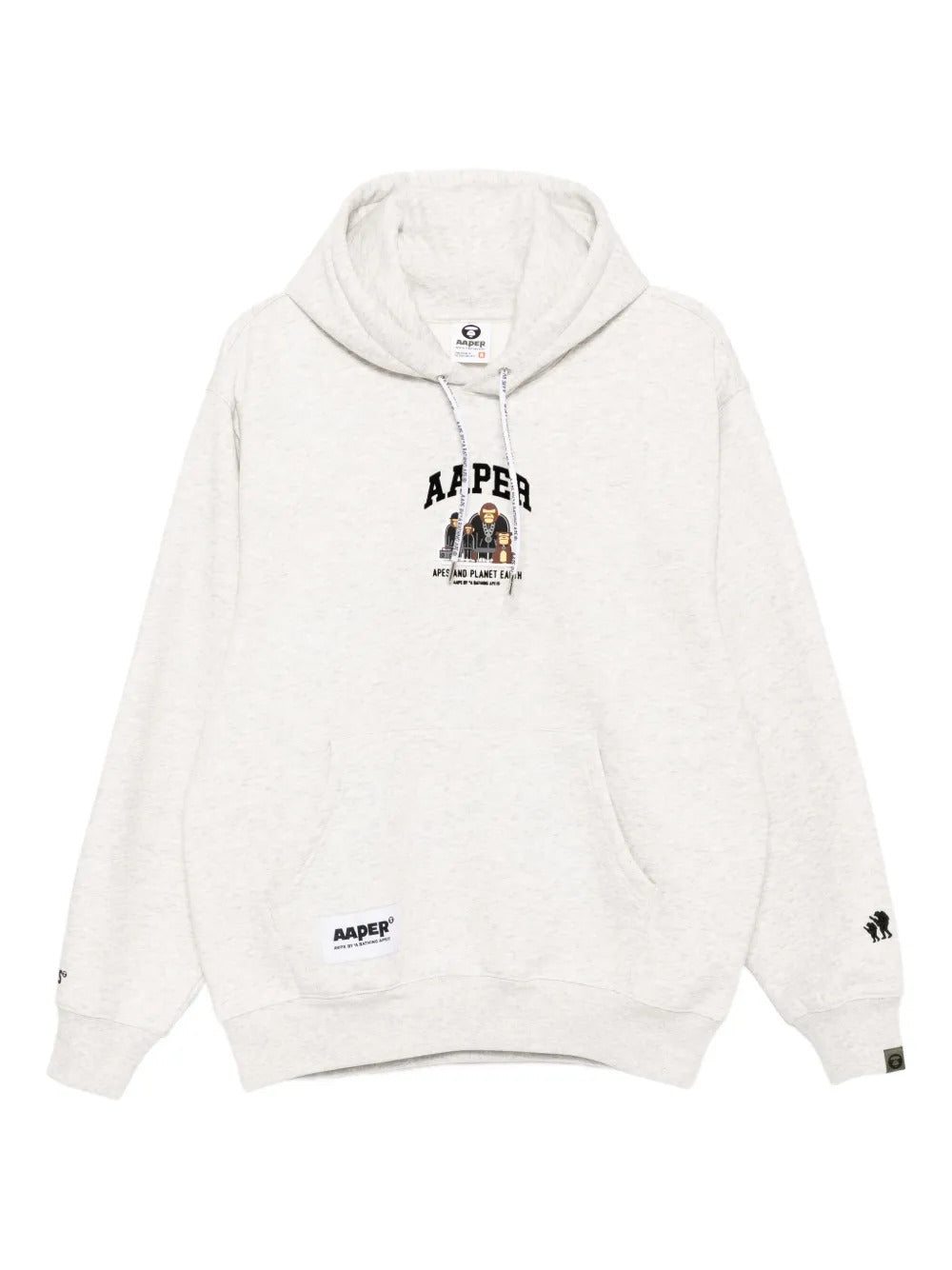 AAPE BY *A BATHING APE®  logo-appliqué hoodie