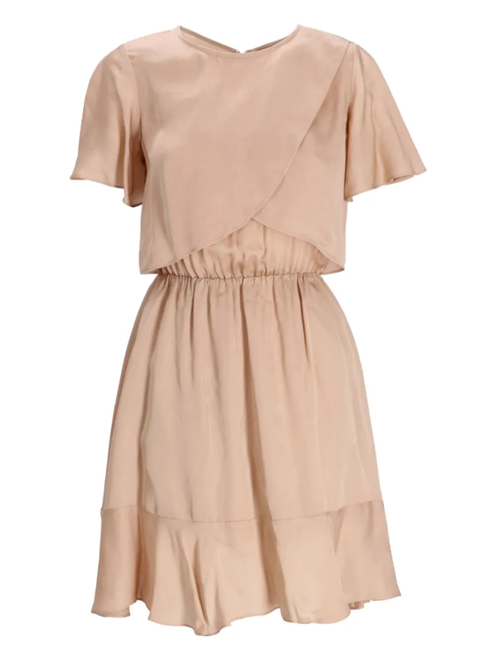 Armani Exchange  ruffled-overlay dress