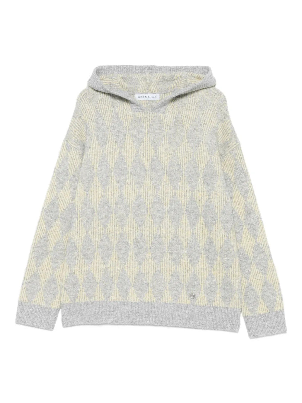 BLUEMARBLE  argyle hooded hoodie
