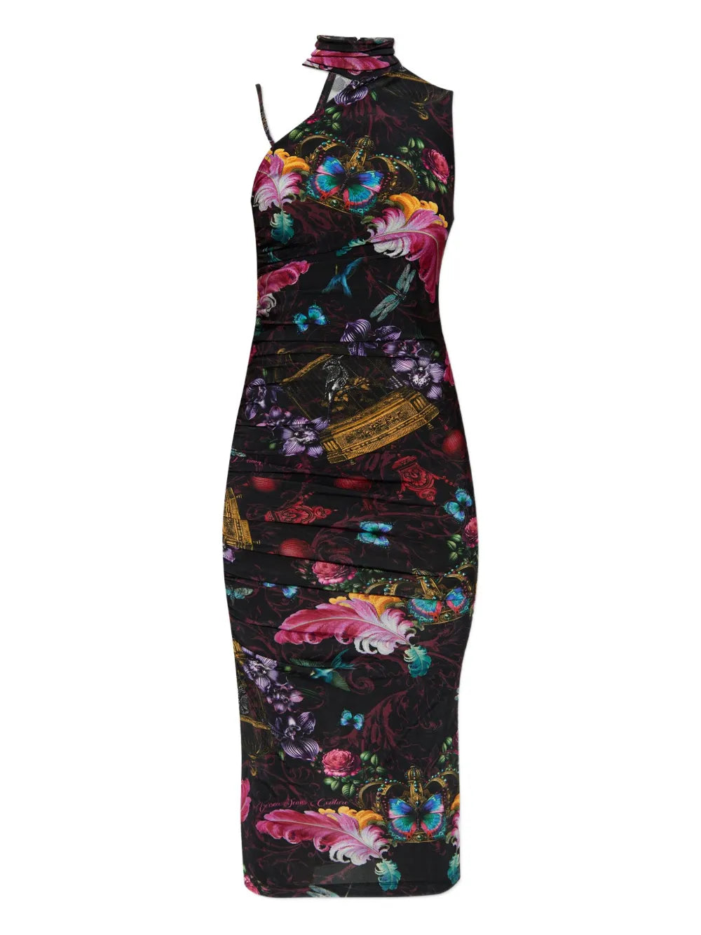 Versace Jeans Couture  floral-print midi dress