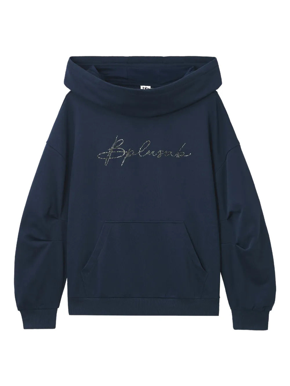 b+ab  embellished-logo hoodie