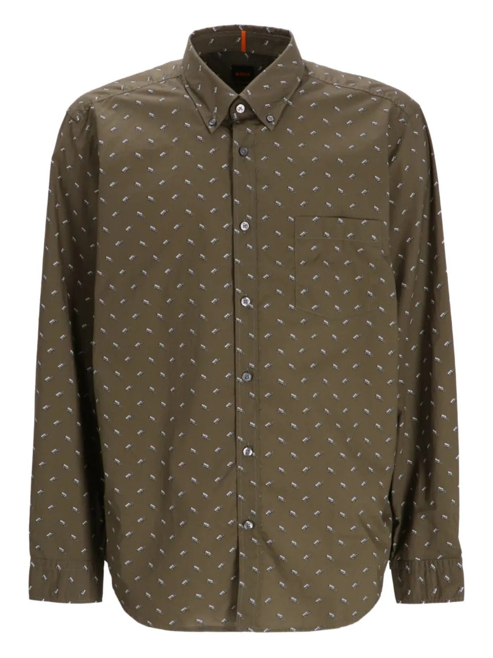 BOSS  printed long-sleeve shirt