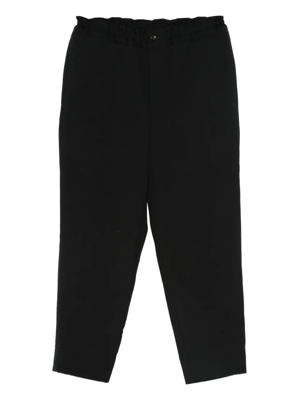 Black Comme Des Garçons  elasticated-waist wool trousers