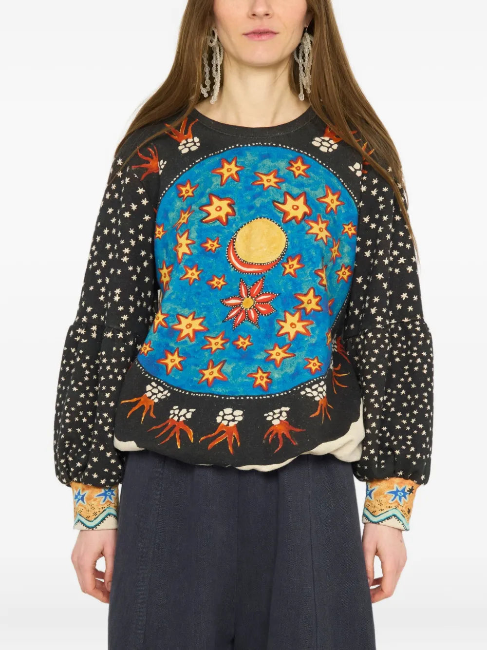 Anntian  celestial-print sweatshirt