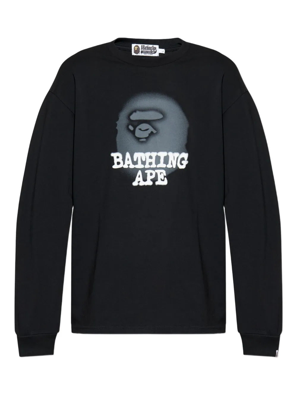 A BATHING APE®  Ape Head spray-paint long-sleeve T-shirt