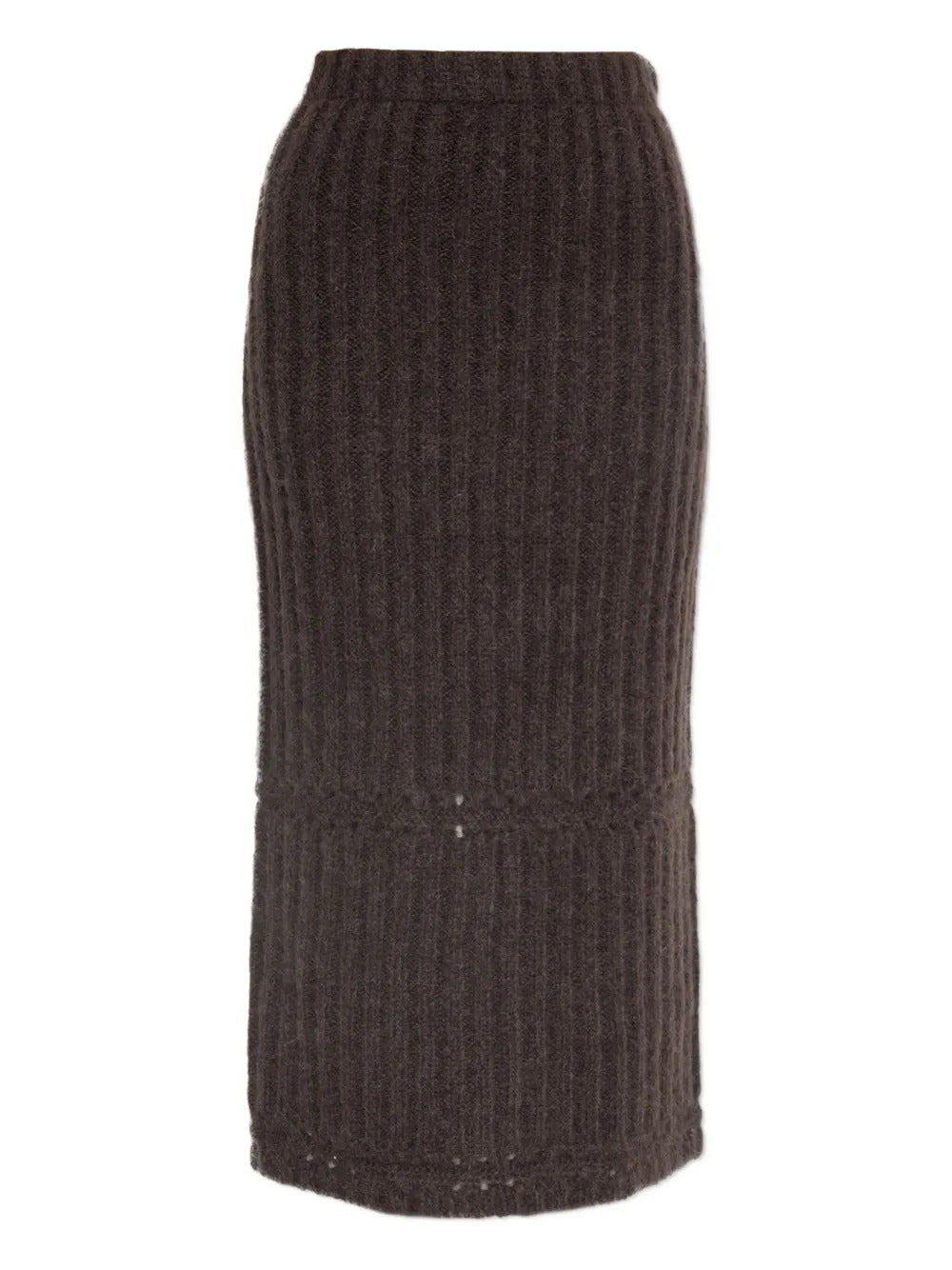 By Malene Birger  ribbed-knit midi skirt