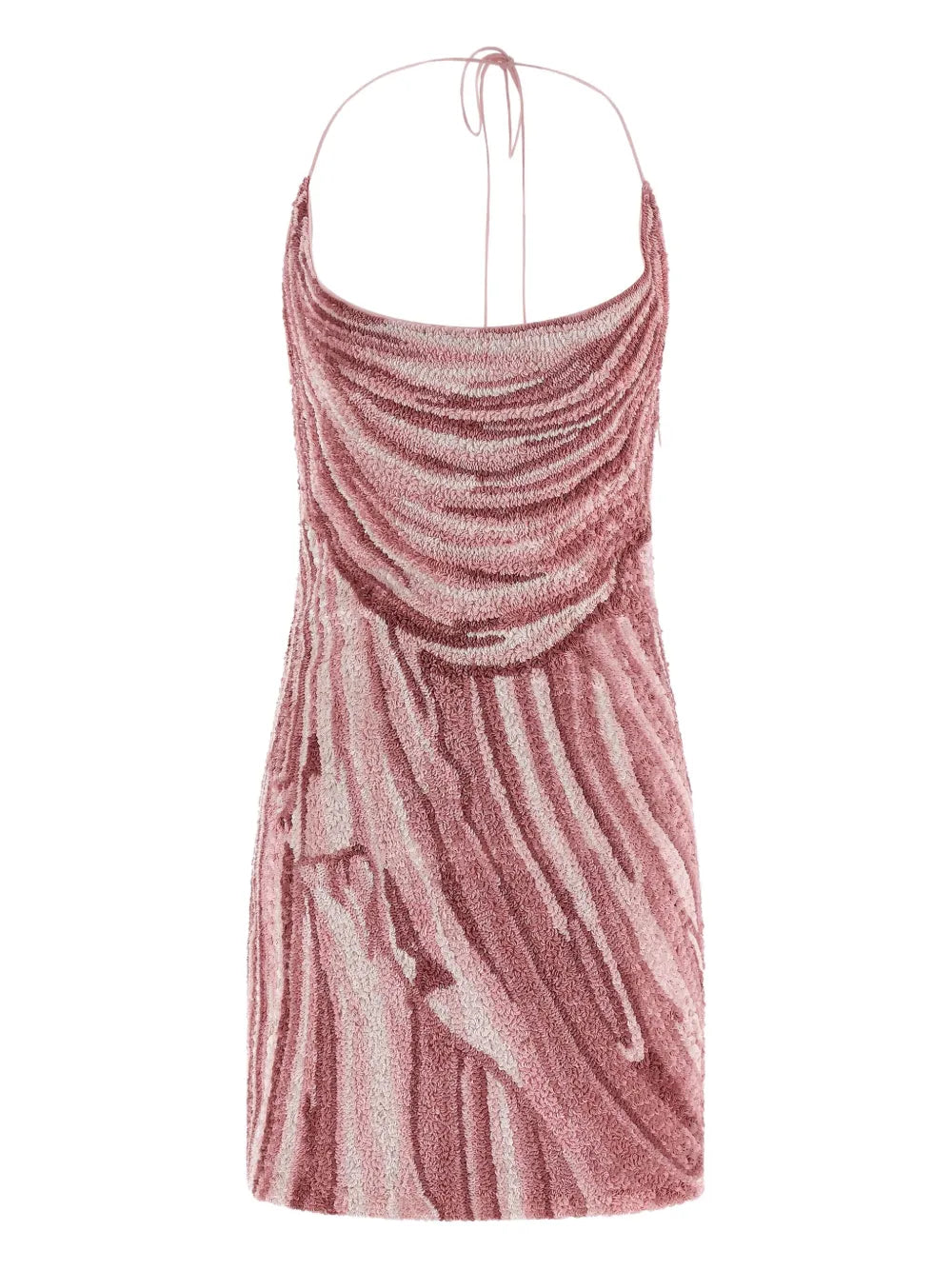Balmain  all-over sequin halter-neck mini dress