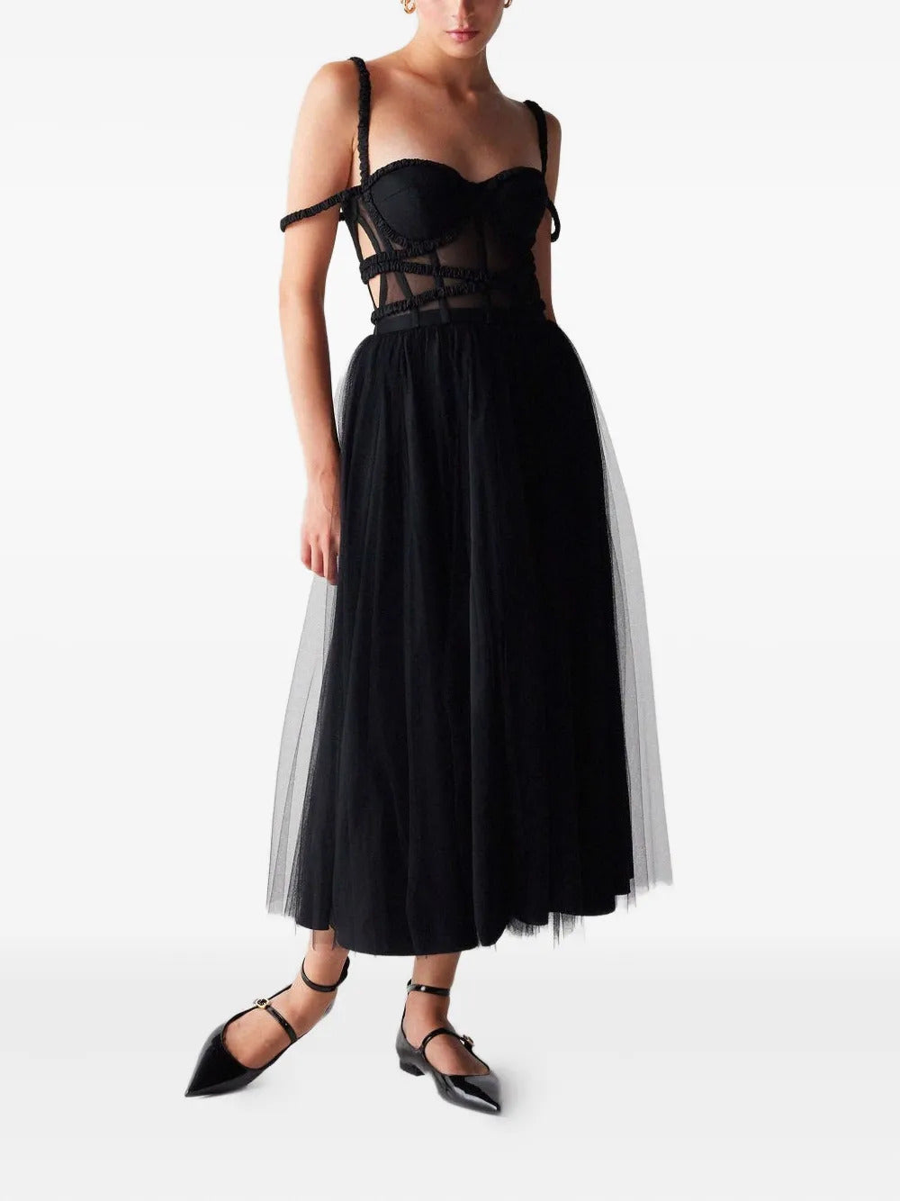 1913 DRESSCODE  Dresscode 615 tulle panelled dress