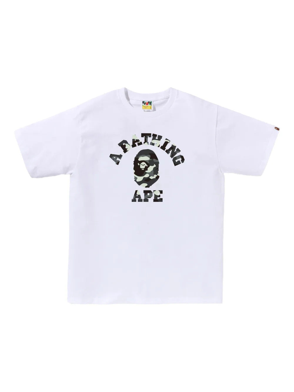 A BATHING APE®  camo-print ape-head T-shirt