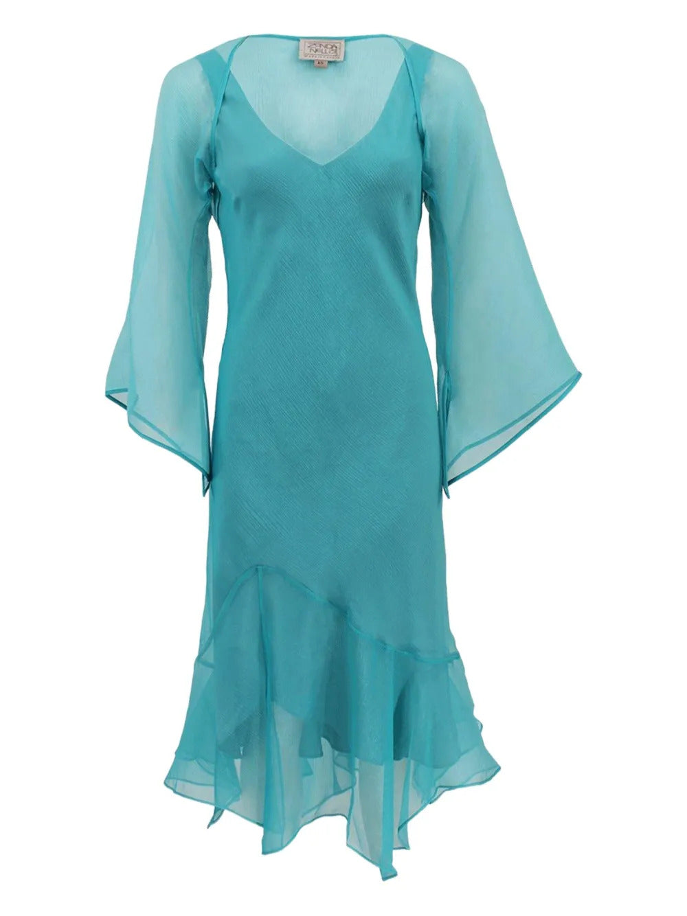 Zonda Nellis  Soleil bell-sleeve sheer jacket