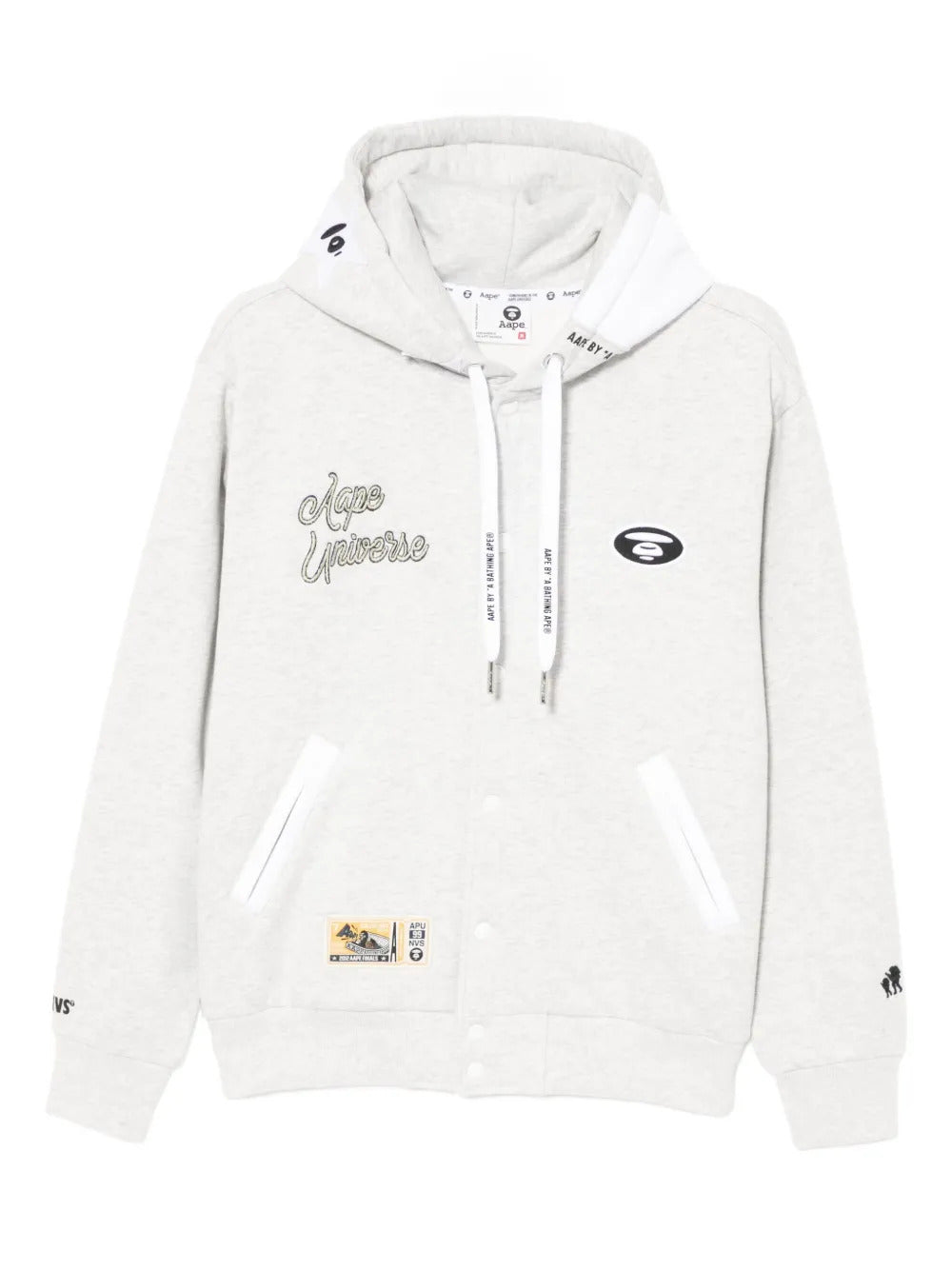 AAPE BY *A BATHING APE®  logo-embroidered hoodie