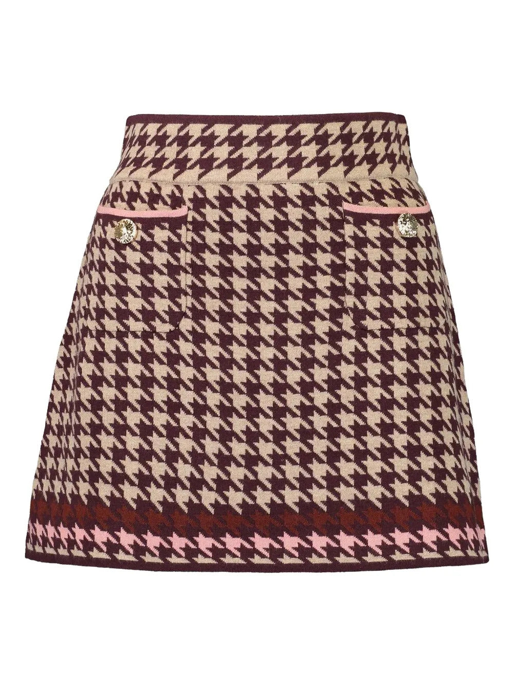 Cara Cara  Lynne houndstooth pocket skirt