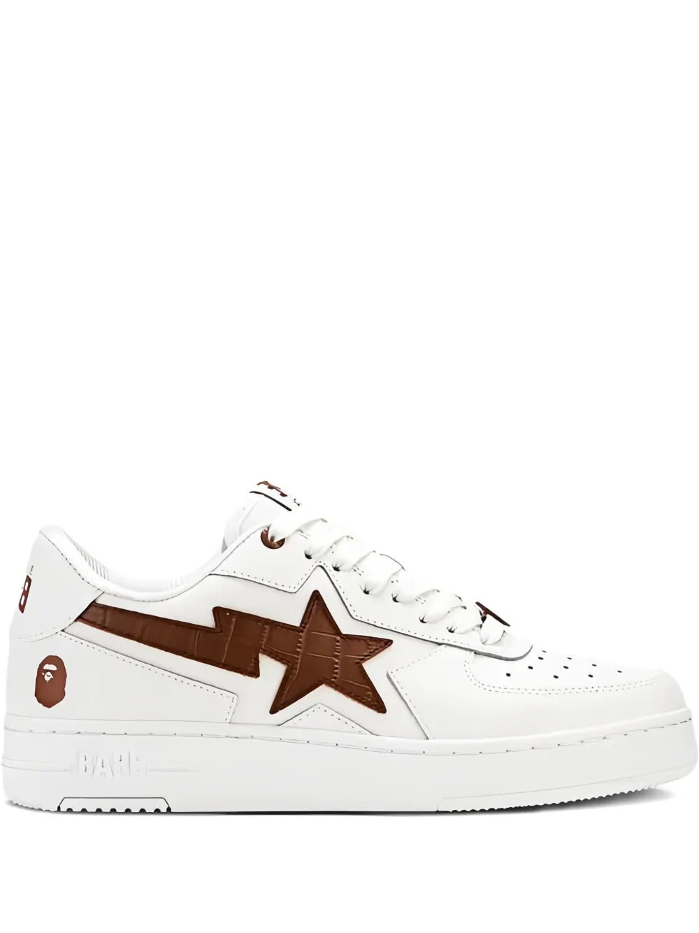 A BATHING APE®  Bapesta Icon M2 "Croc Pack - White / Brown" sneakers