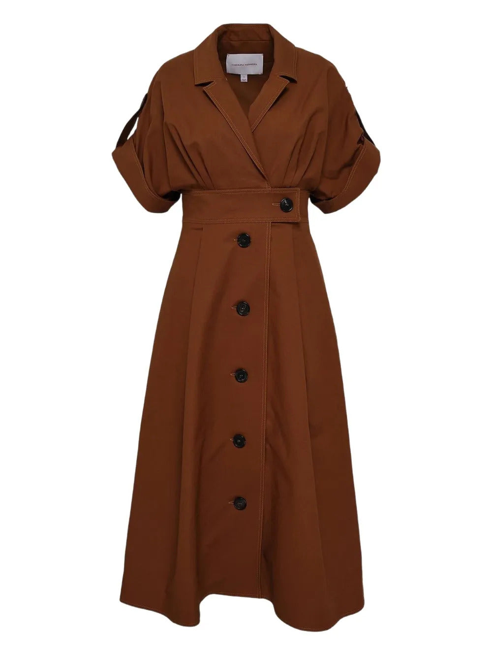 Carolina Herrera  wide-sleeve button-up shirt dress