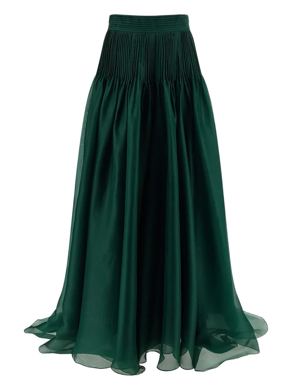Carolina Herrera  pintucked organza skirt