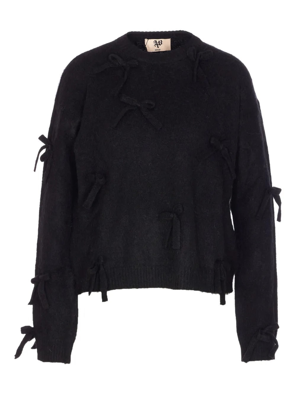 Aniye By  bow-detail crew-neck sweater