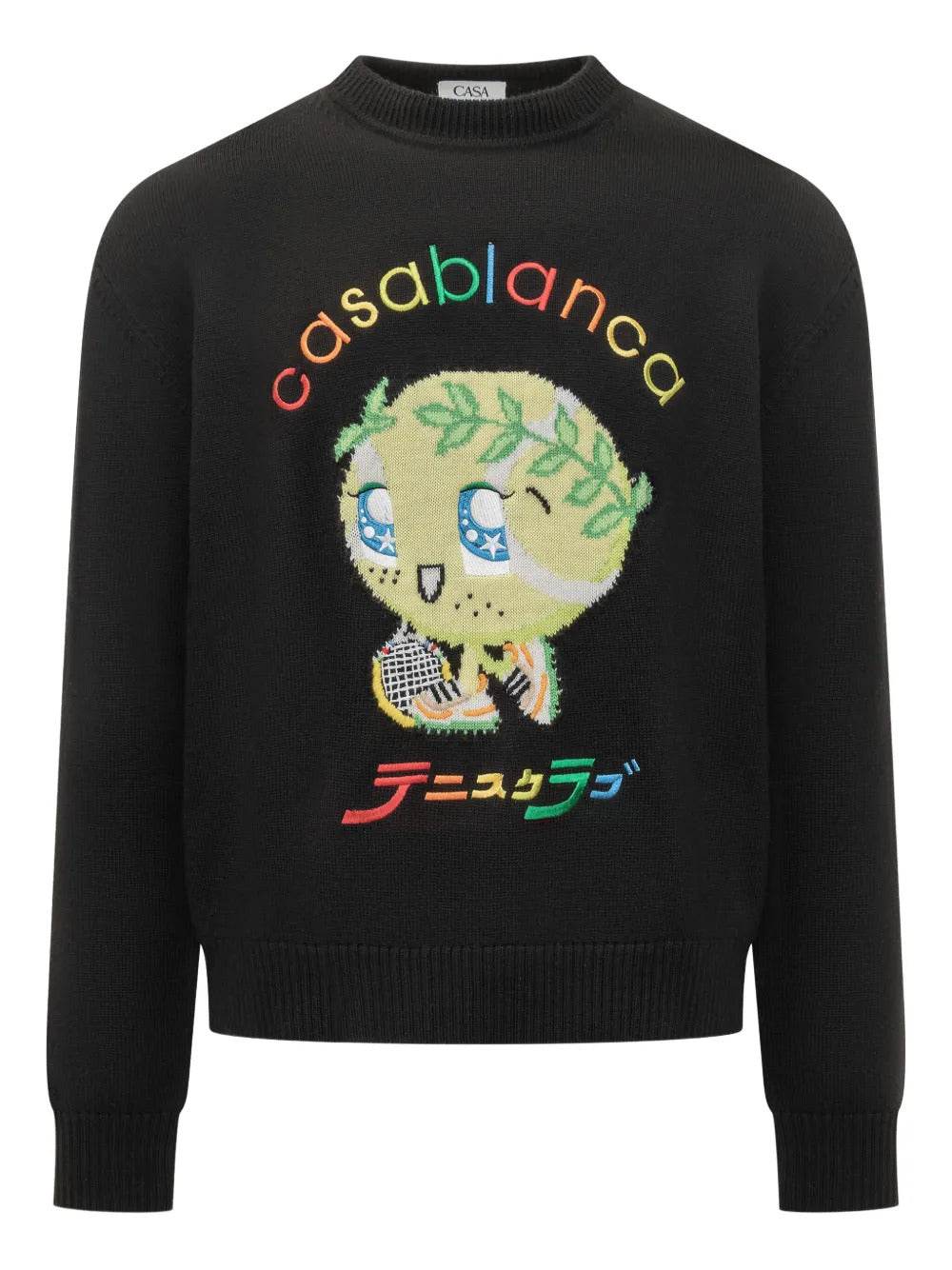 Casablanca  intarsia-knit crew-neck sweater