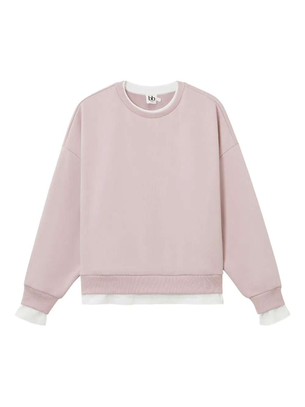 b+ab  double-layered crew-neck sweatshirt