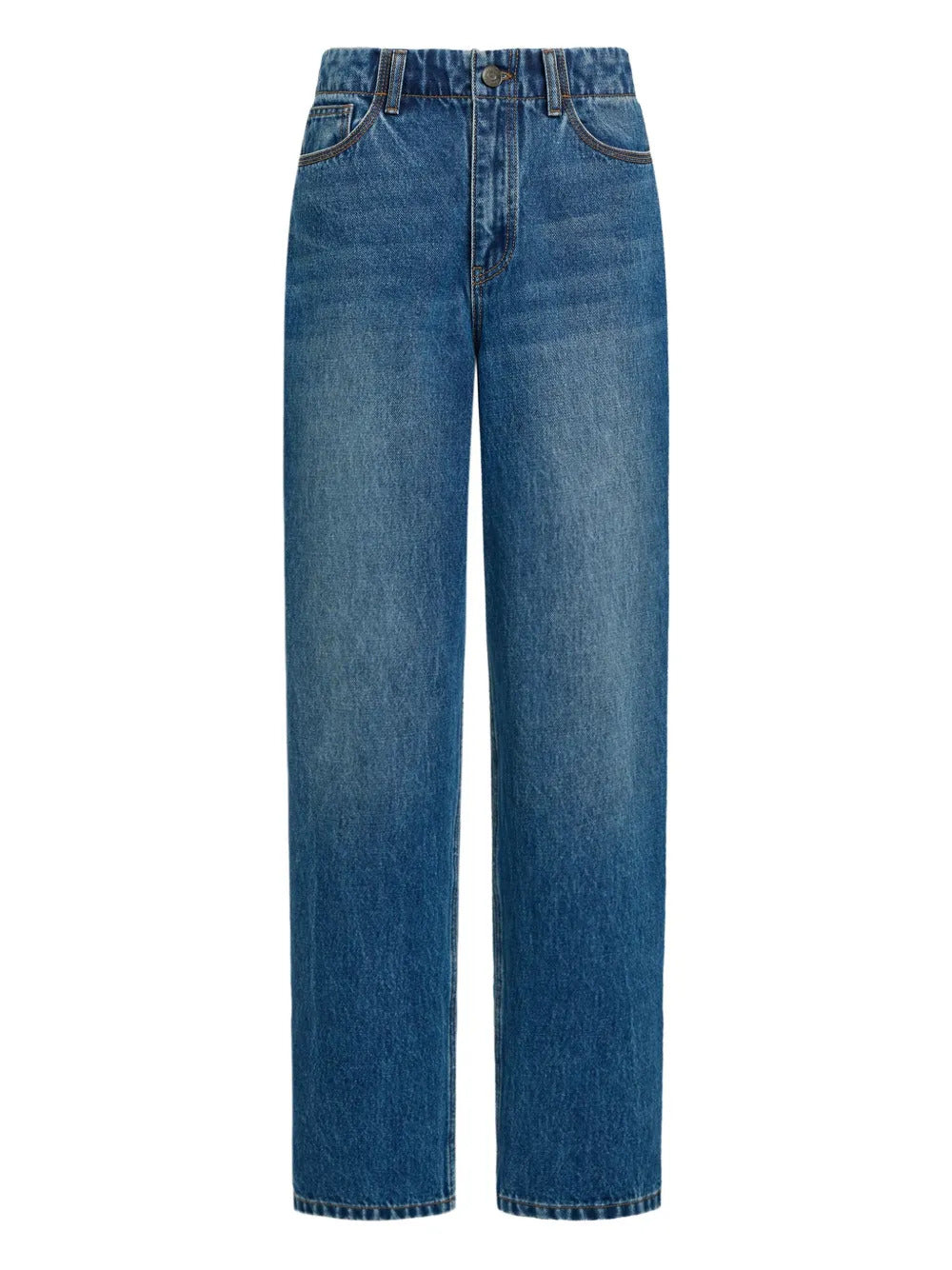 12 STOREEZ  312 leather-patch jeans
