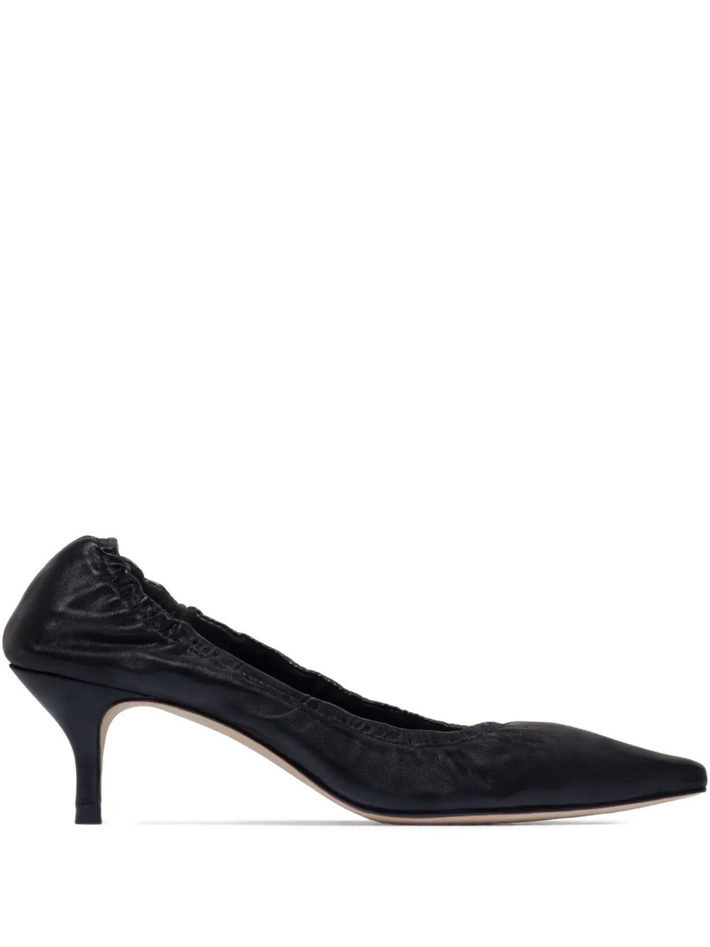 Bernardo  Bernardo 1946 Manu ruched leather pumps