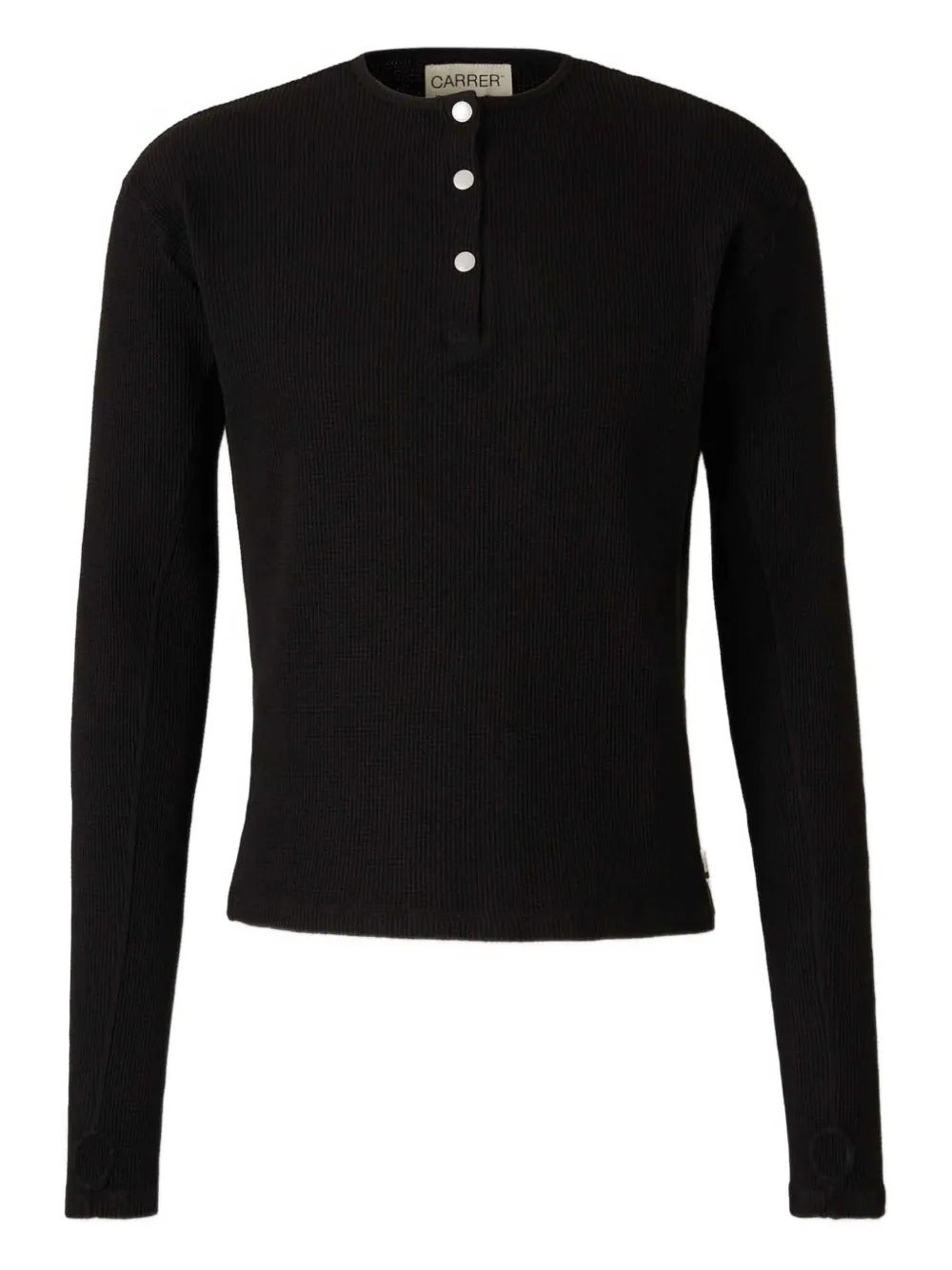 Carrer  Lis Henley-neck piqué T-shirt