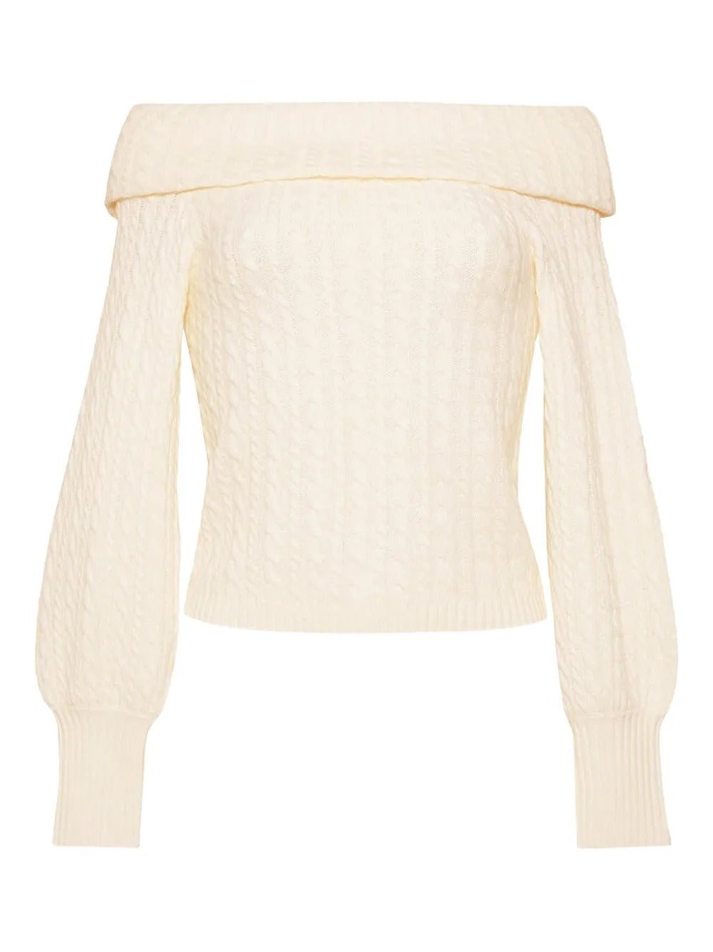 Cara Cara  off-shoulder cable-knit top