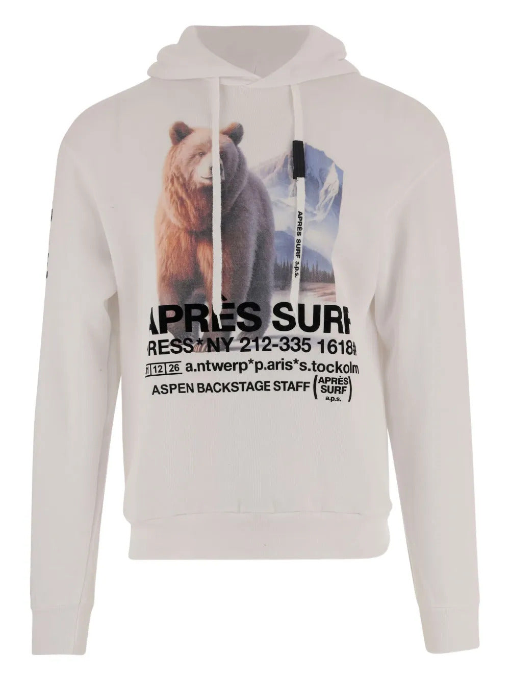 Après Surf  bear-print drawstring hoodie