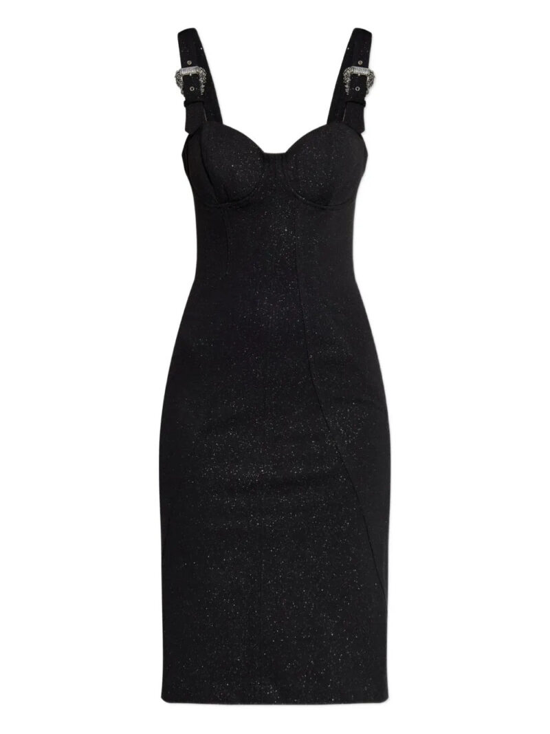 Versace Jeans Couture  buckle-strap midi dress