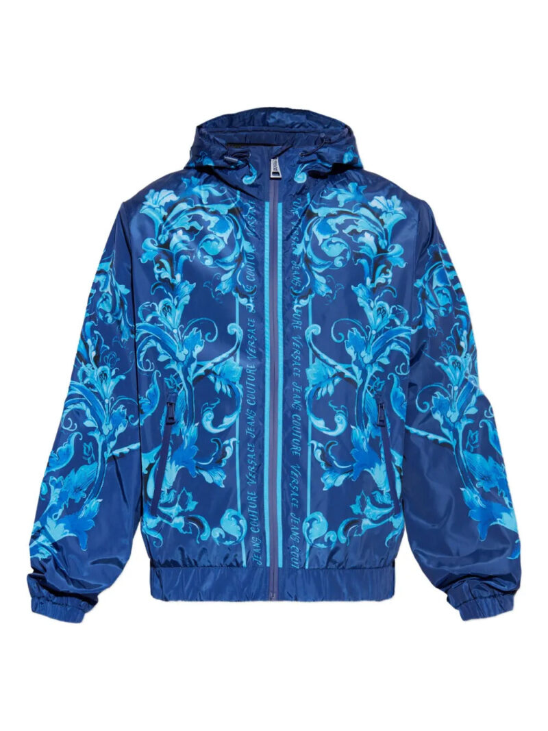 Versace Jeans Couture  Barocco-print hooded jacket