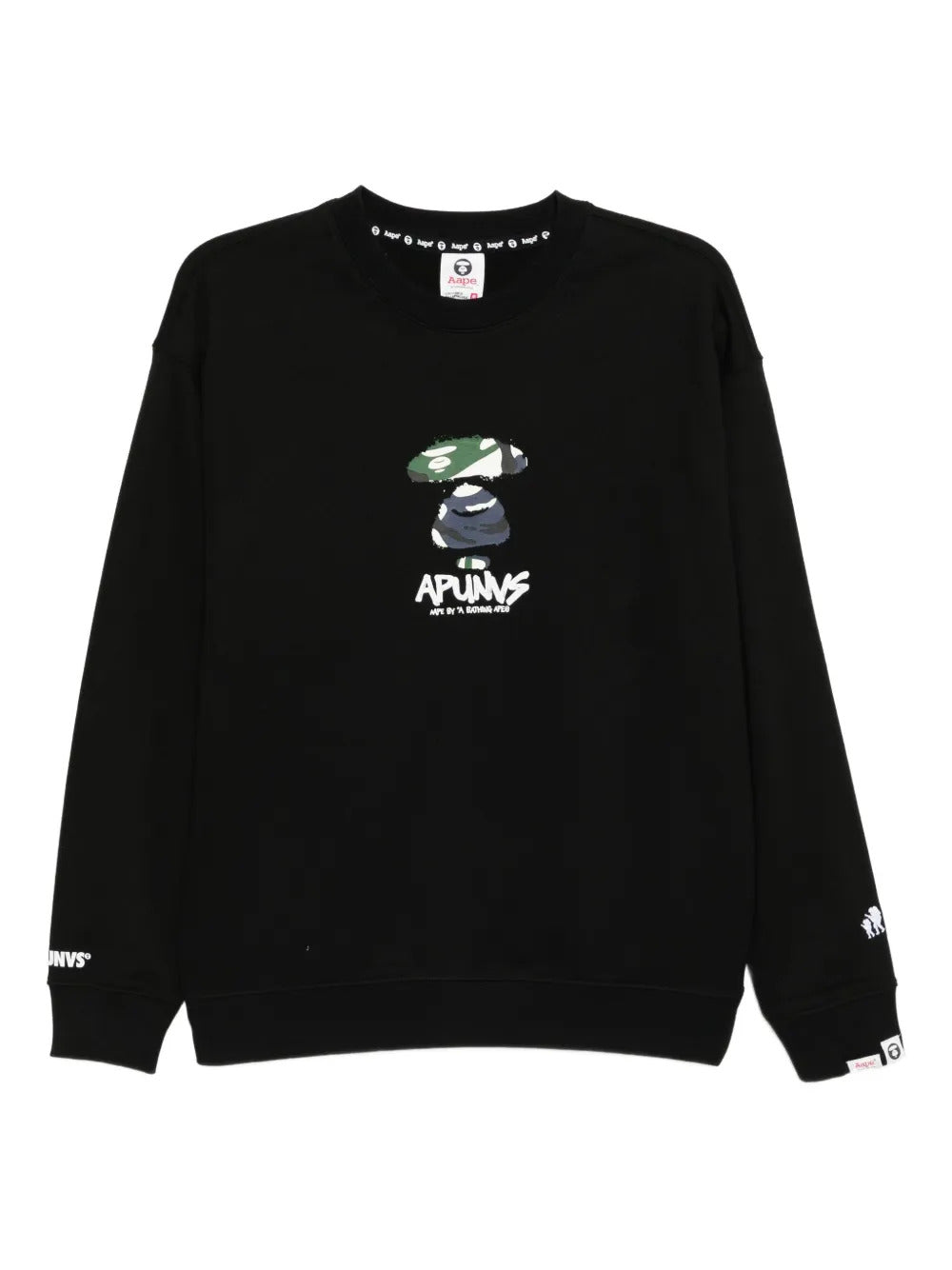 AAPE BY *A BATHING APE®  Camo logo crew sweater