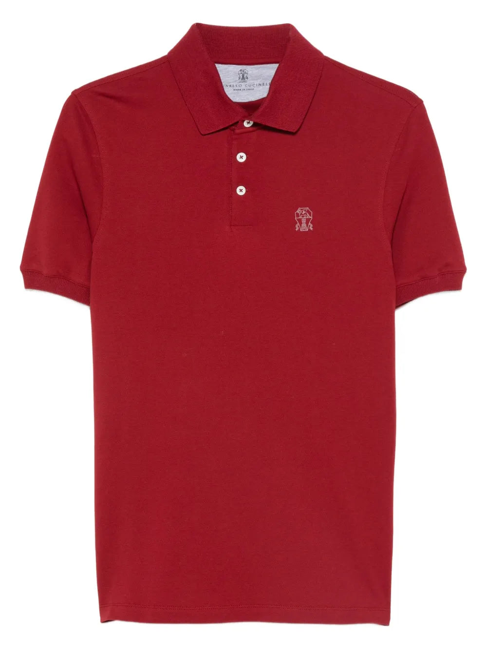 Brunello Cucinelli  logo-embroidered polo shirt