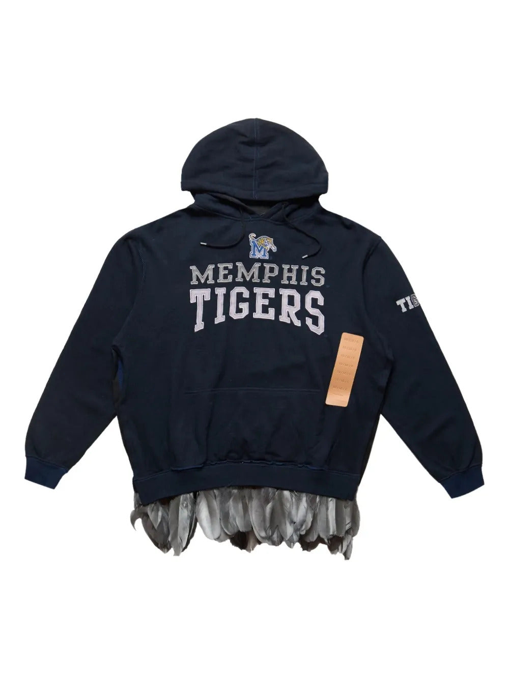 4SDESIGNS  feather-trim Memphis-tigers hoodie
