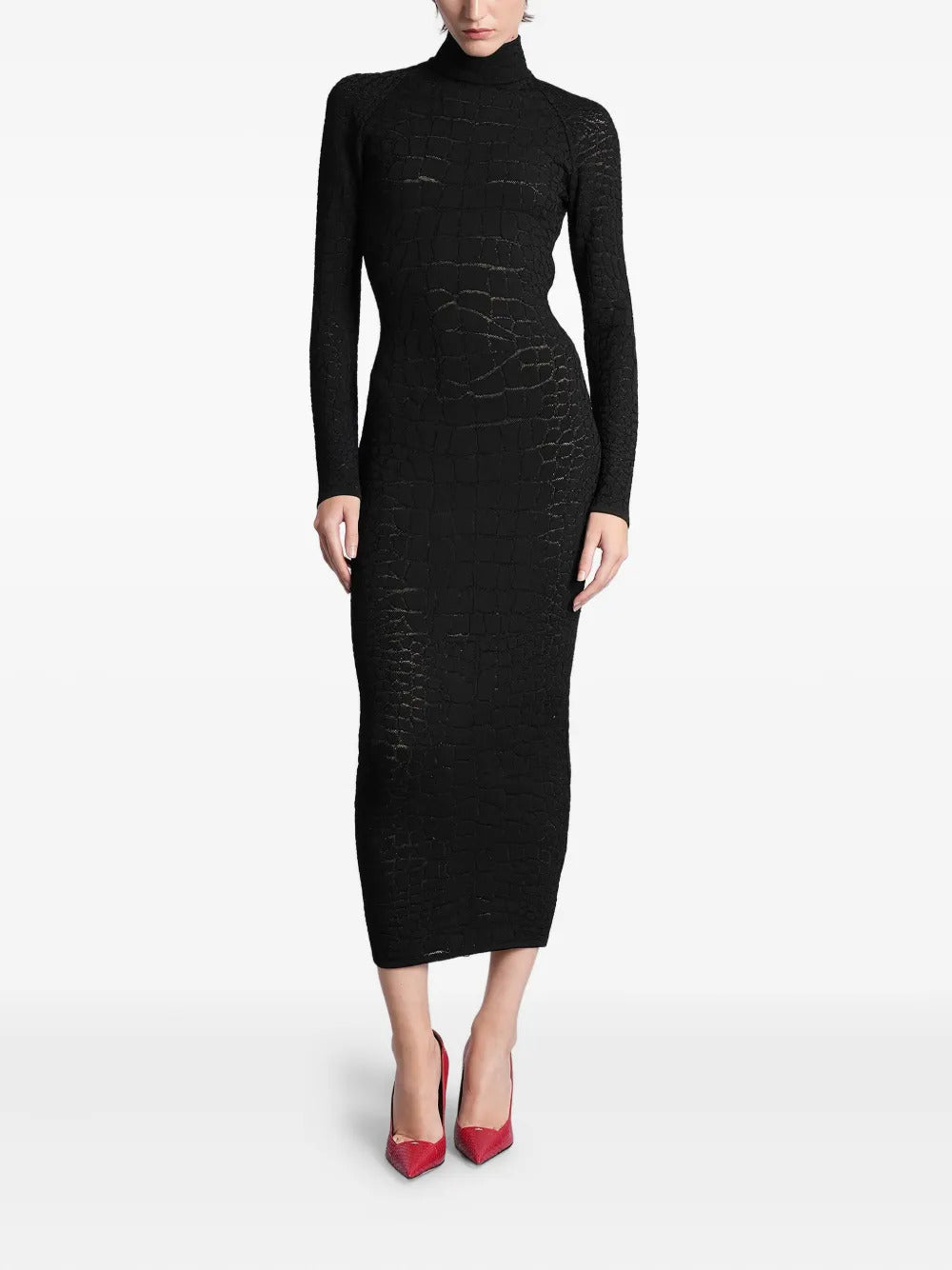 Balmain  open-back midi dress