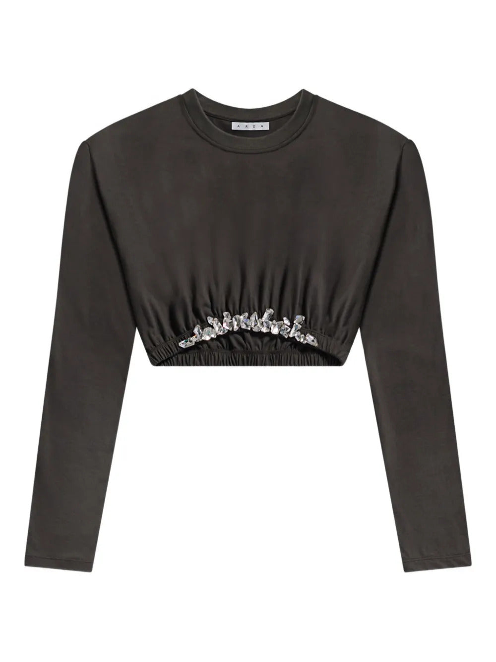 AREA  crystal-cluster long-sleeve t-shirt