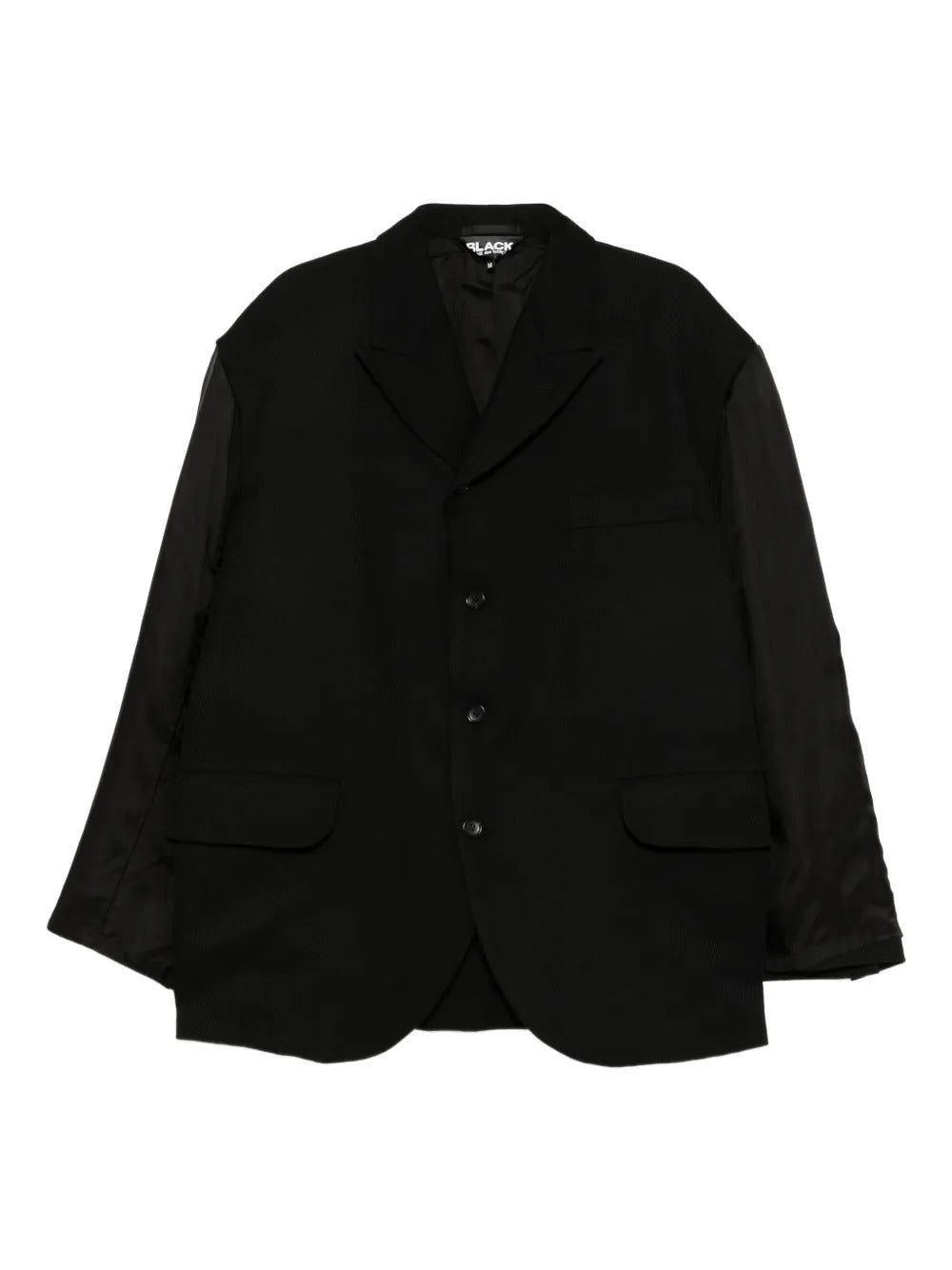 Black Comme Des Garçons  single-breasted jacket