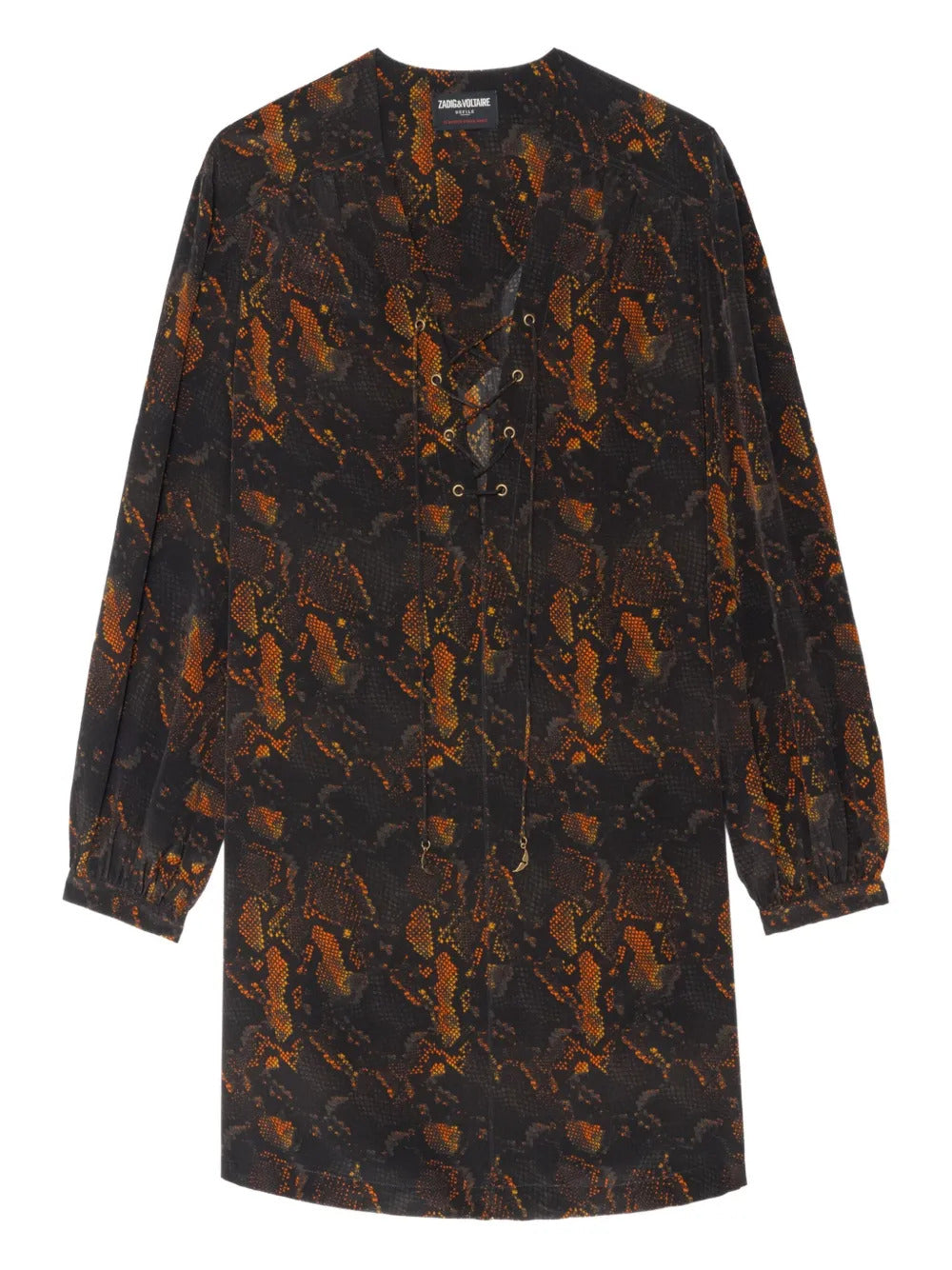 Zadig&Voltaire  Ramela lace-up python dress