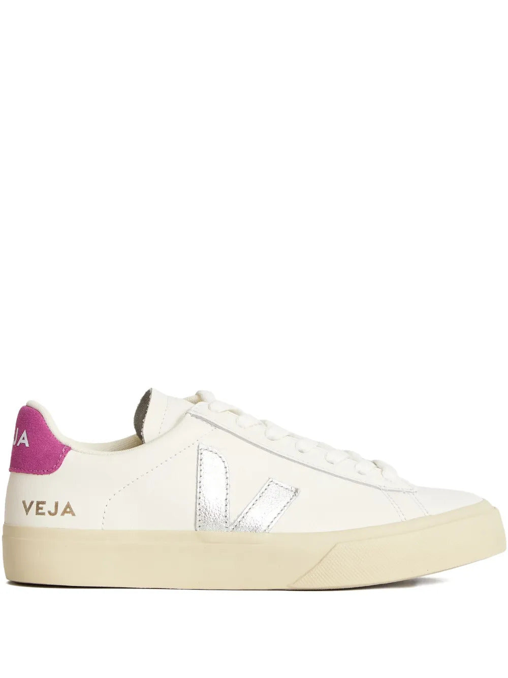VEJA  logo leather sneakers