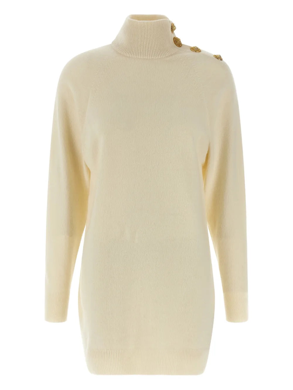 Balmain  high-neck button mini dress
