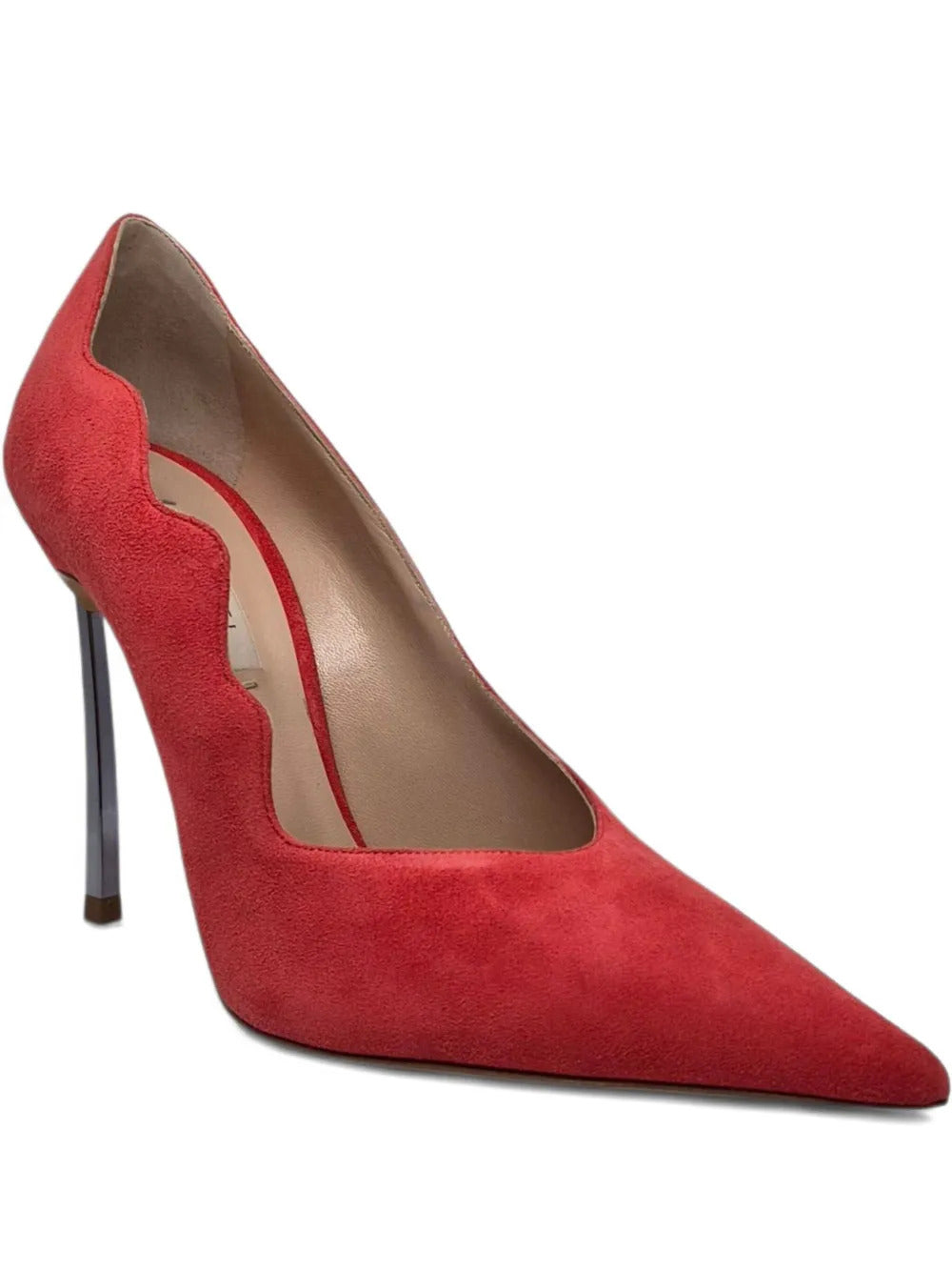 Casadei scalloped stiletto pumps