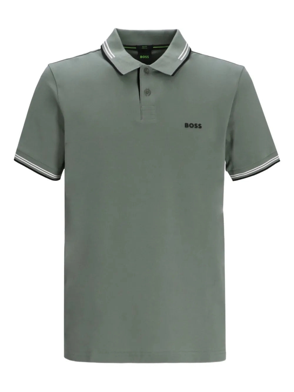 BOSS  logo-detail polo shirt