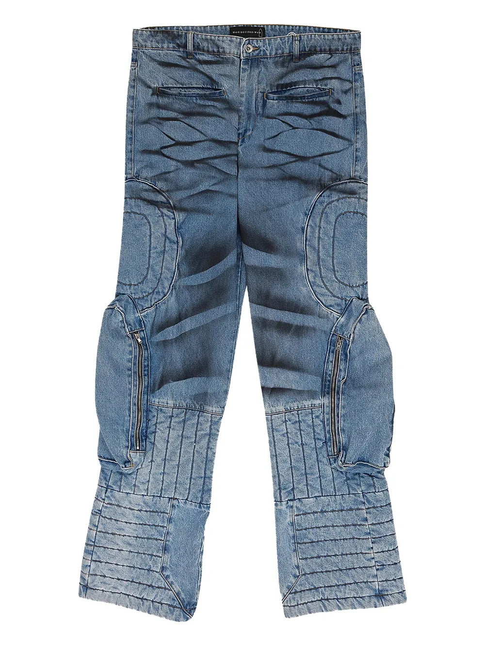 Who Decides War  whiskering-effect jeans