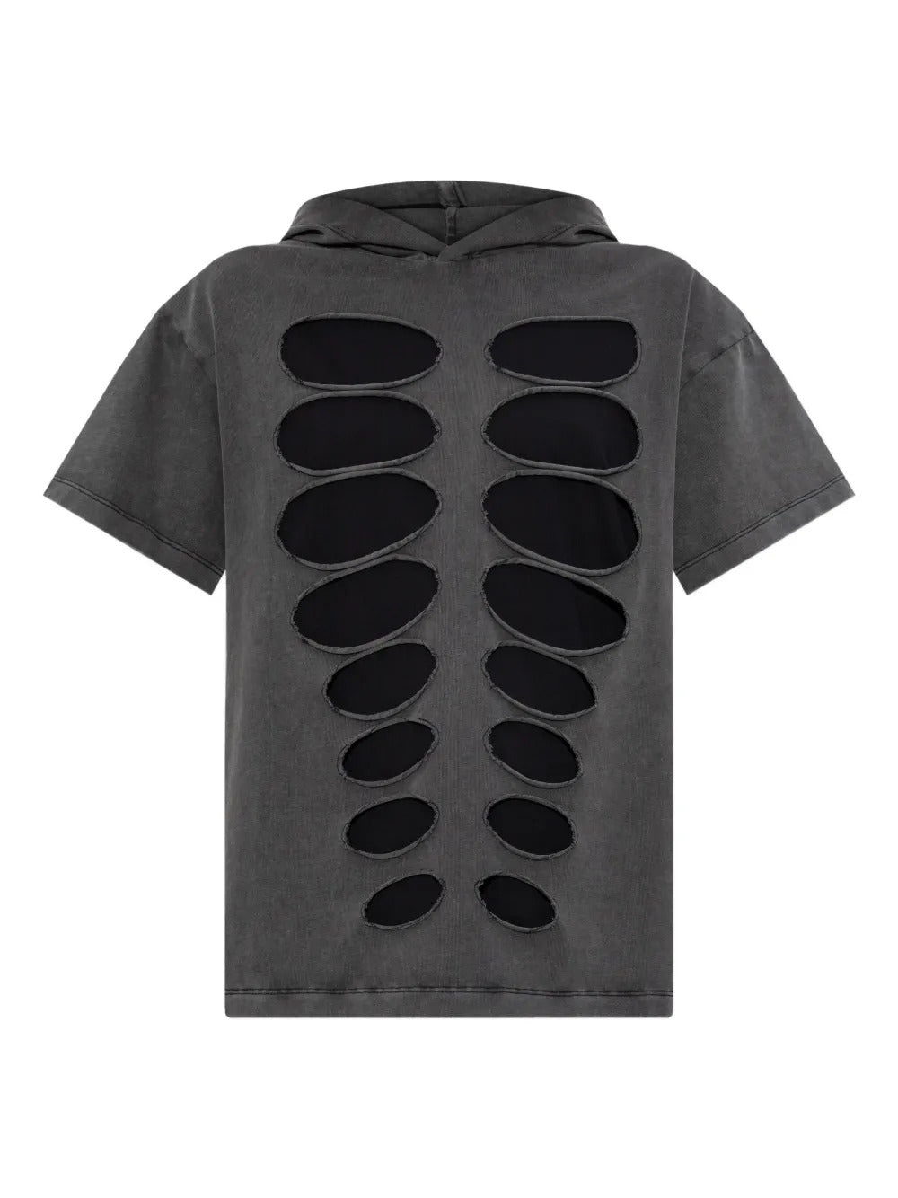 AVAVAV  cut-out hooded T-shirt