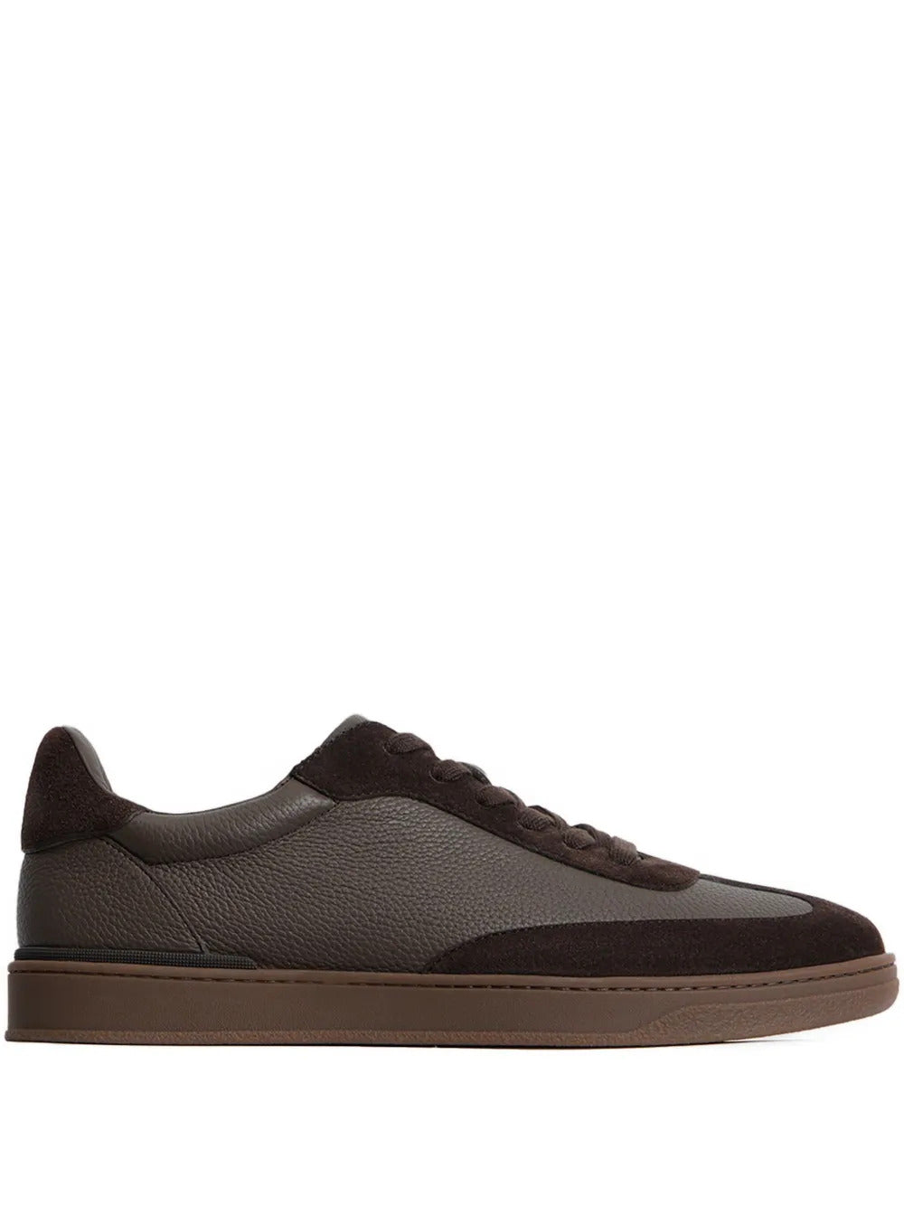 12 STOREEZ  panelled leather sneakers