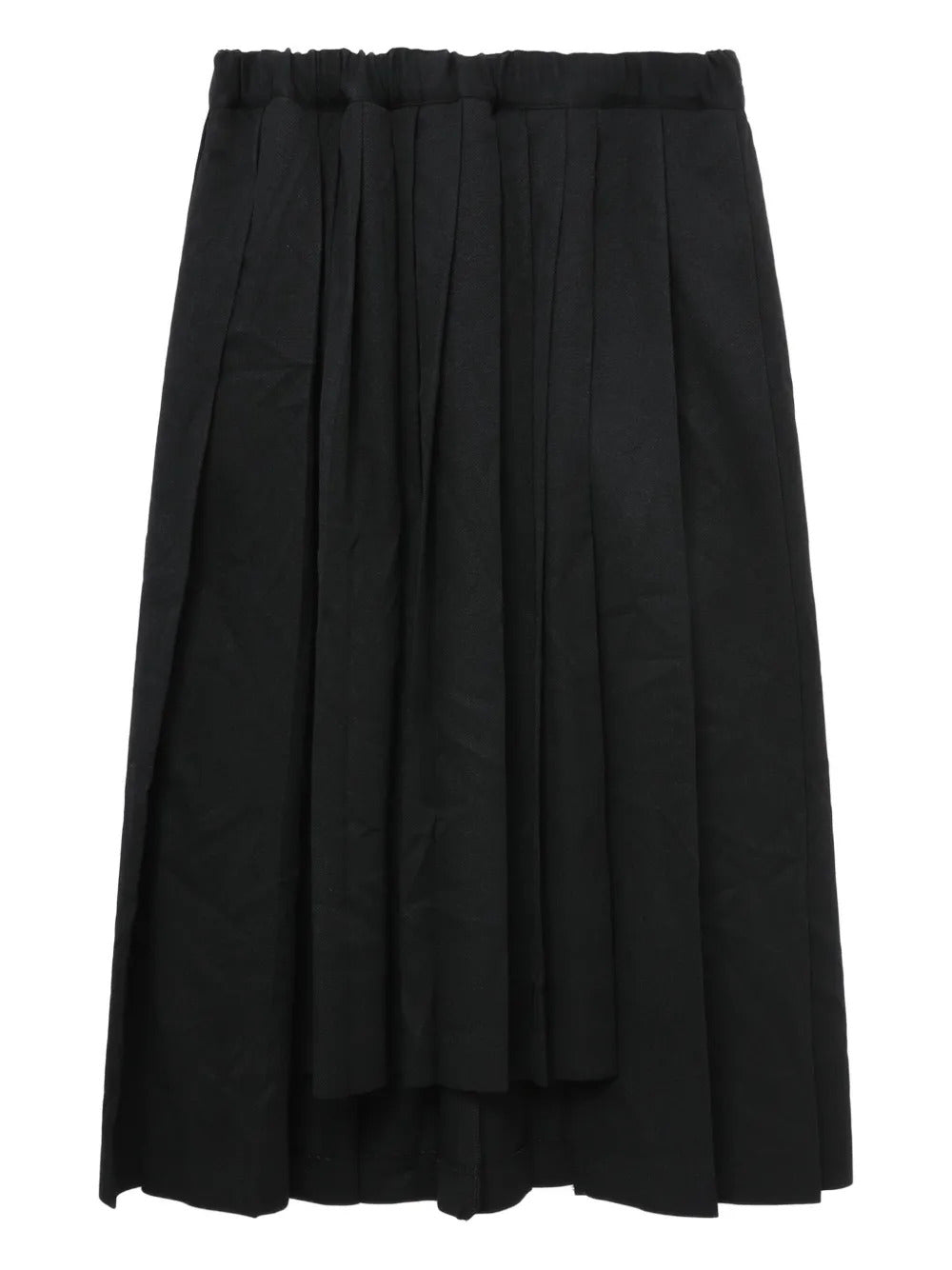 Black Comme Des Garçons  pleated midi skirt