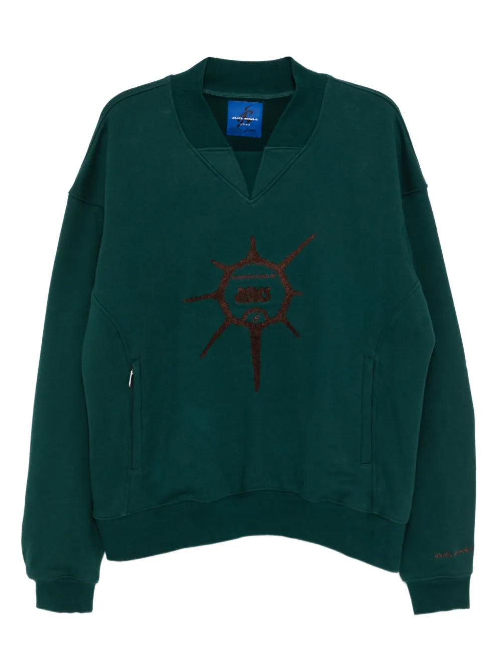 ASICS  graphic-embroidered sweatshirt