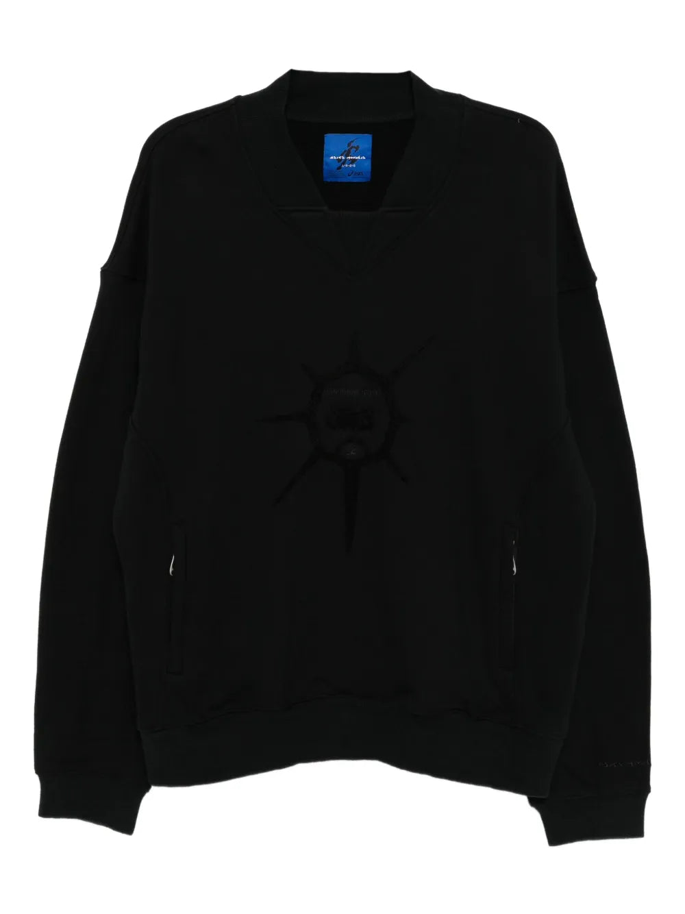 ASICS  graphic-embroidered sweatshirt