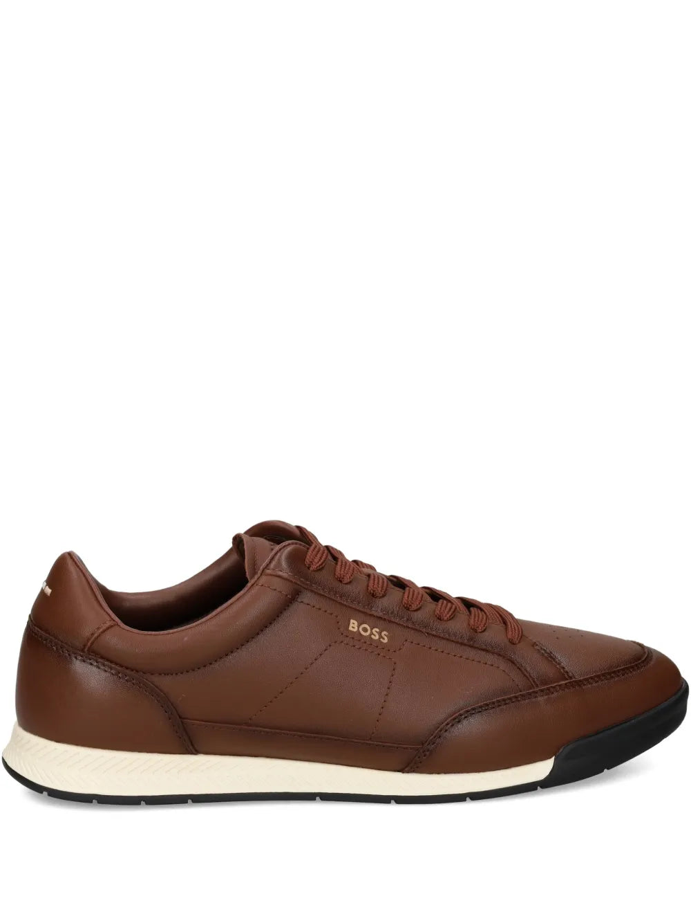BOSS  perforated leather sneakers